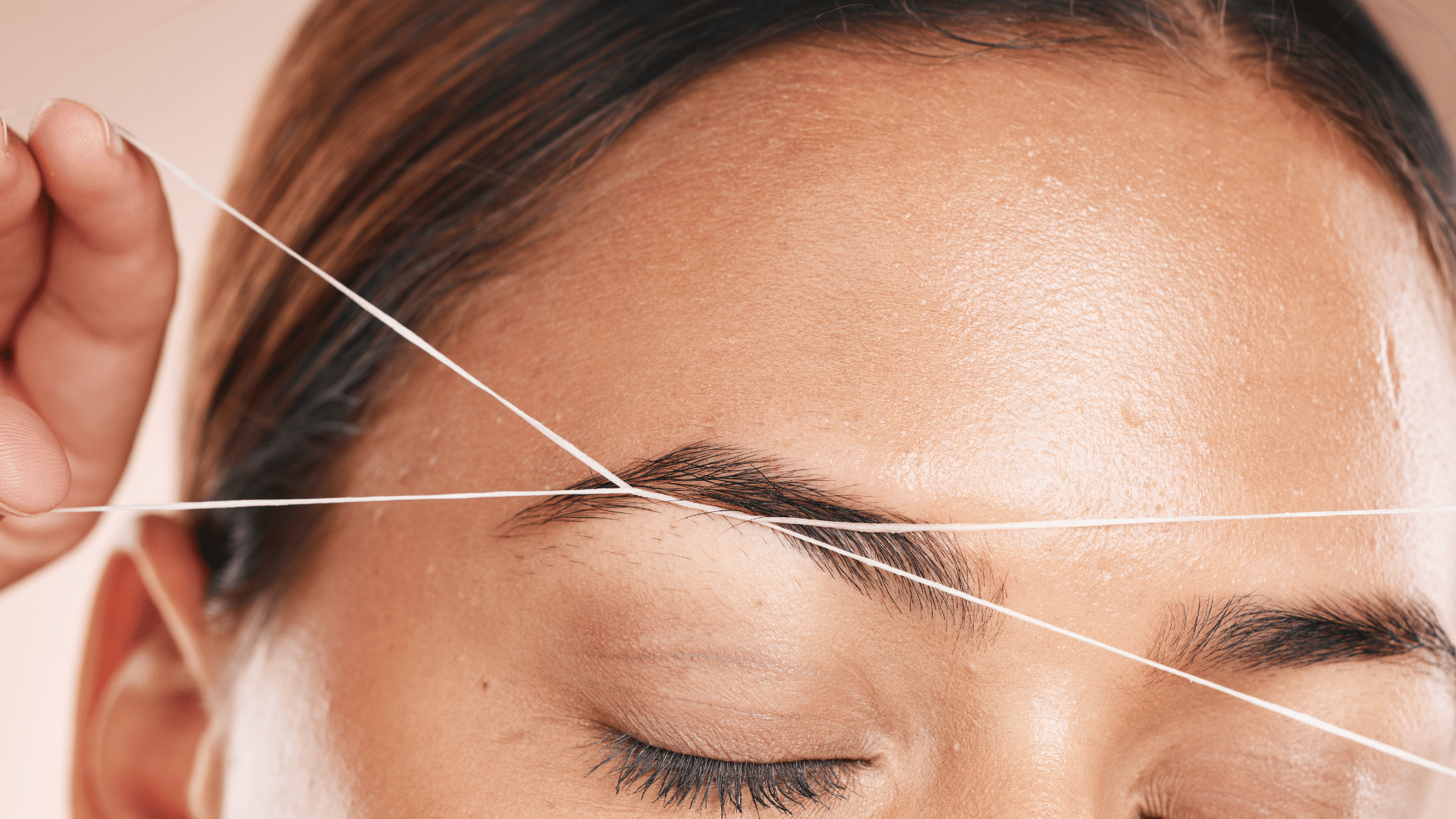 Eyebrow threading treatment